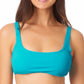 Top de biquíni bralette infantil California Waves azul