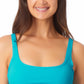 Top de biquíni bralette infantil California Waves azul