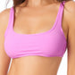 Top de biquíni bralette California Waves Junior, maiô roxo