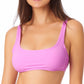 Top de biquíni bralette California Waves Junior, maiô roxo