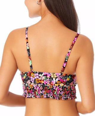 Biquíni California Waves Junior com estampa longa e top maiô preto e multicolorido