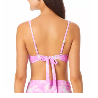 Biquíni com sutiã com aro V California Waves Junior, maiô rosa