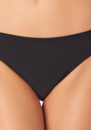 Biquíni California Waves Junior com tiras laterais hipster e maiô preto