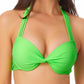 Biquíni com aro push-up California Waves Junior's, maiô verde