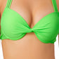 Biquíni com aro push-up California Waves Junior's, maiô verde