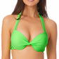 Biquíni com aro push-up California Waves Junior's, maiô verde