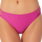 Biquíni California Waves Junior com tiras laterais hipster e maiô roxo