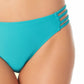 Biquíni California Waves Junior com tiras laterais hipster e maiô azul