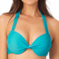 Biquíni com aro push-up California Waves Junior, azul, tamanho grande