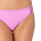 Biquíni California Waves Junior com alças laterais hipster, maiô roxo, tamanho pequeno