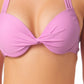 Biquíni com aro push-up California Waves Junior, maiô roxo, tamanho extragrande