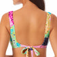 Biquíni California Waves Juniors Estampado Bralette Top Maiô Verde