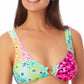 Biquíni California Waves Juniors Estampado Bralette Top Maiô Verde