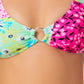 Biquíni California Waves Juniors Estampado Bralette Top Maiô Verde