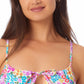 Biquíni California Waves Junior com estampa Keyhole e top maiô branco