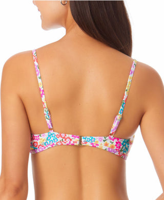 Biquíni California Waves Junior com estampa Keyhole e top maiô branco