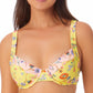 Biquíni com aro estampado California Waves Junior, amarelo