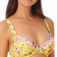 Biquíni com aro estampado California Waves Junior, amarelo