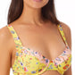 Biquíni com aro estampado California Waves Junior, amarelo