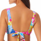 Biquíni California Waves Junior com estampa floral e maiô branco