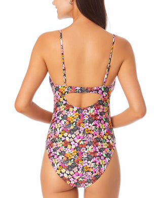 Maiô estampado California Waves Junior, rosa, tamanho médio