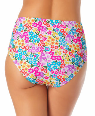 Biquíni California Waves Junior com alças laterais e cintura alta, maiô branco