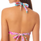 Biquíni com aro push-up estampado California Waves Junior, maiô branco