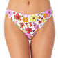 Calcinha de biquíni hipster com estampa floral infantil California Waves, tamanho X-S