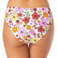 Biquíni hipster com estampa floral California Waves Junior, tamanho pequeno, branco
