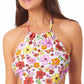 Biquíni California Waves Junior's Handkerchief Halter Top Maiô Branco