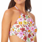 Biquíni California Waves Junior's Handkerchief Halter Top Maiô Branco