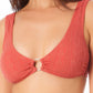 Biquíni California Waves Junior Jacquard Bralette Top Maiô Laranja