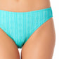 Calcinha de biquíni hipster texturizada California Waves Junior, azul