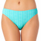 Calcinha de biquíni hipster texturizada California Waves Junior, azul