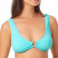 Biquíni California Waves Junior Jacquard Bralette Top Maiô Azul