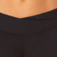 Shorts de banho feminino Anne Cole com frente torcida, preto