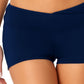 Shorts de banho feminino Anne Cole com frente torcida, azul, tamanho extrapequeno