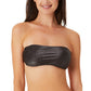 Biquíni California Waves Junior Metallic Shine Bandeau Top Maiô Preto