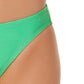 California Waves Junior's Metallic Shine Hipster Bikini Bottoms Maiô Verde