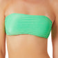 Biquíni California Waves Junior Metallic Shine Bandeau Top Maiô Verde