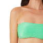 Biquíni California Waves Junior Metallic Shine Bandeau Top Maiô Verde