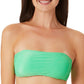 Biquíni California Waves Junior Metallic Shine Bandeau Top Maiô Verde