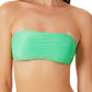 Biquíni California Waves Junior Metallic Shine Bandeau Top Maiô Verde