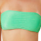 Biquíni California Waves Junior Metallic Shine Bandeau Top Maiô Verde