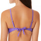 Biquíni California Waves Junior Metallic Shine Bandeau Top Maiô Roxo