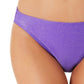 California Waves Feminino Júnior Metálico Brilho Hipster Biquíni Calcinha Maiô Roxo Tamanho P