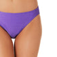 Calcinha de biquíni hipster com brilho metálico California Waves Junior, roxo