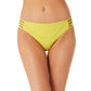 Biquíni California Waves Junior com tiras laterais hipster e maiô amarelo