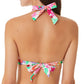 Biquíni com aro e top de biquíni com tiras Hawaii Sunsets da California Waves Junior, branco e multicolorido