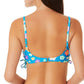 Top de biquíni com alças laterais e estampa de pétalas California Waves Junior's Petal Pop, multicolorido